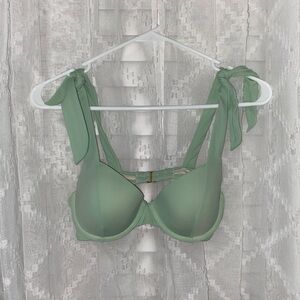 Shade & Shore Light Sage Green Push Up Bikini Top